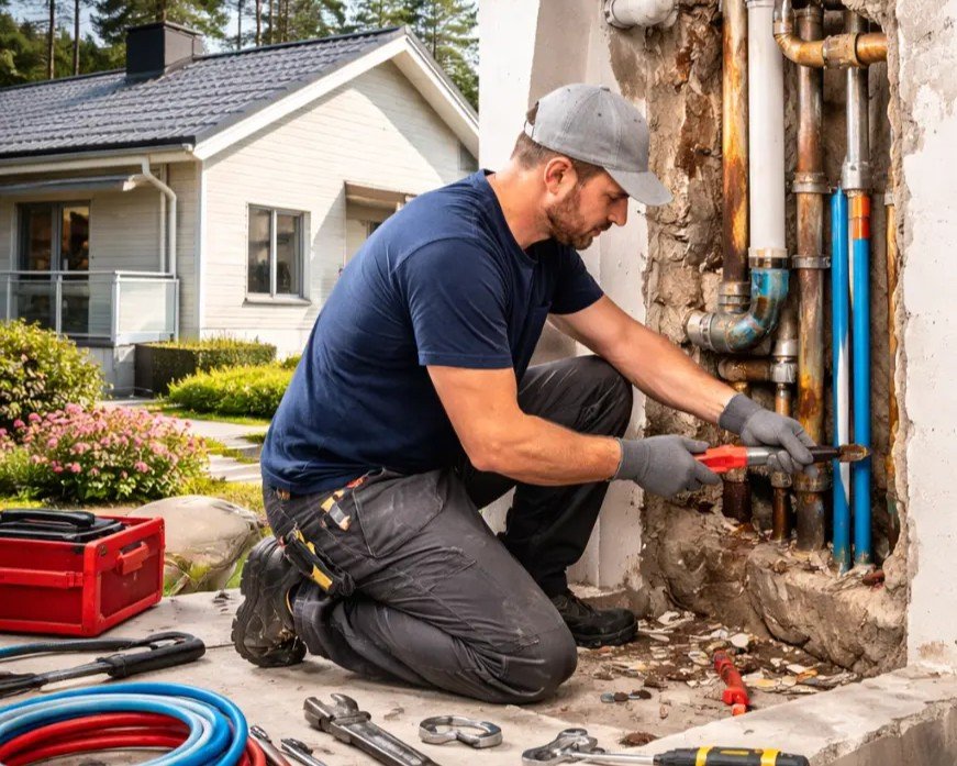 Putkiremontti omakotitaloon Ylöjärvellä ja pirkanmaalla